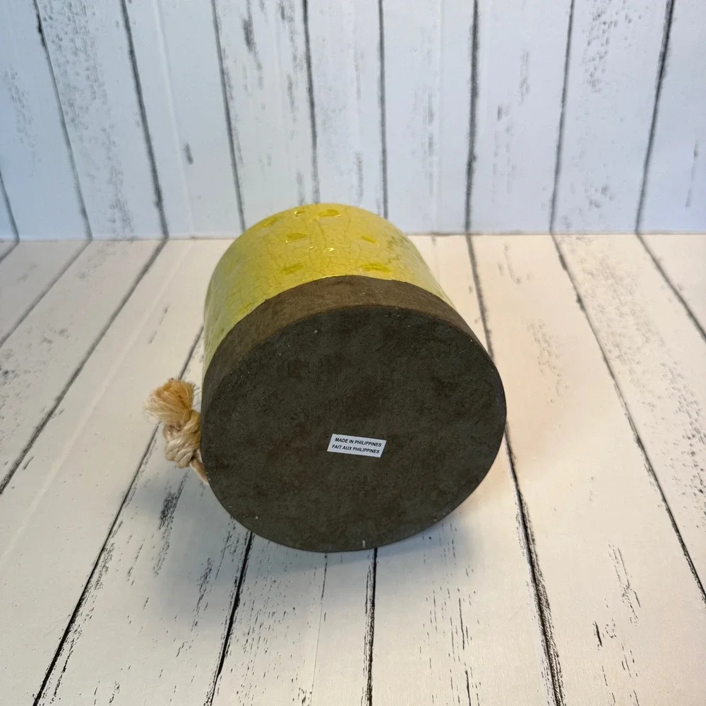 Ceramic Birdhouse Hanging‎ Lantern Green Crackle Glaze